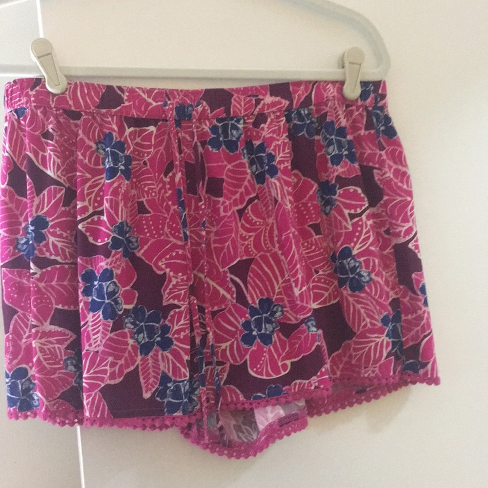 Tropical Floral Printed Shorts